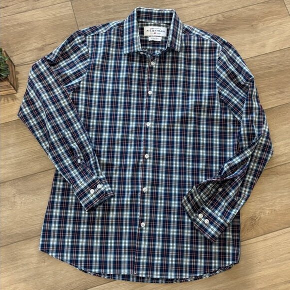 Mizzen+Main Leeward Collection Trim Fit Plaid Button-Up Shirt | Men’s XL | - Picture 3 of 6